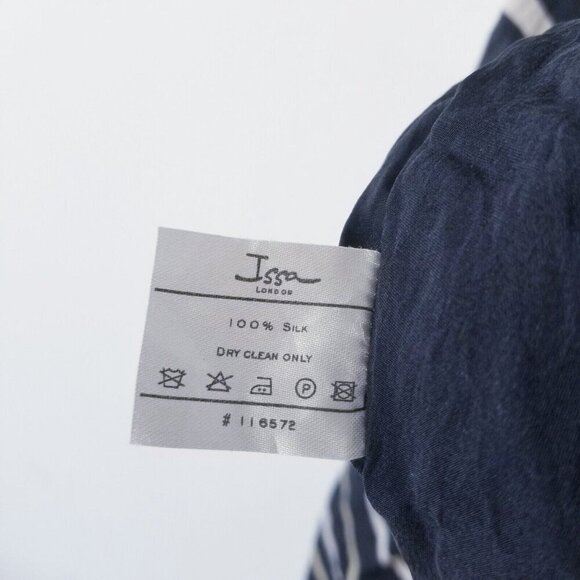 Issa London 100% Silk Dress Size 4 Kaftan Loose Flowy Jaguar Geometric EUC - Picture 4 of 4